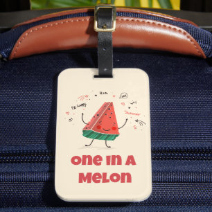 Étiquette À Bagage Balise One in a Melon - jolie pastèque