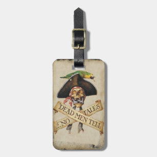 Étiquette À Bagage Balise personnalisée de bagage pirate mort