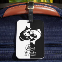 Balise Poissons Zodiac Signal noir & blanc