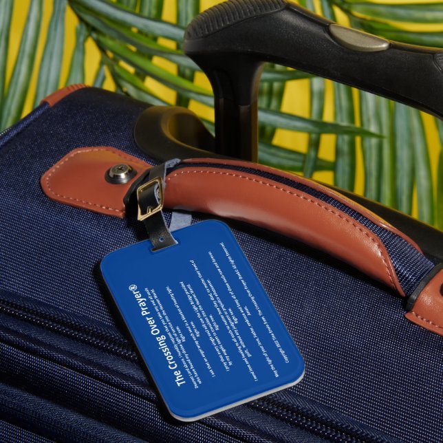 Étiquette À Bagage Balise Traverser sur les bagages Prayer® (Insitu Rectoal 1)