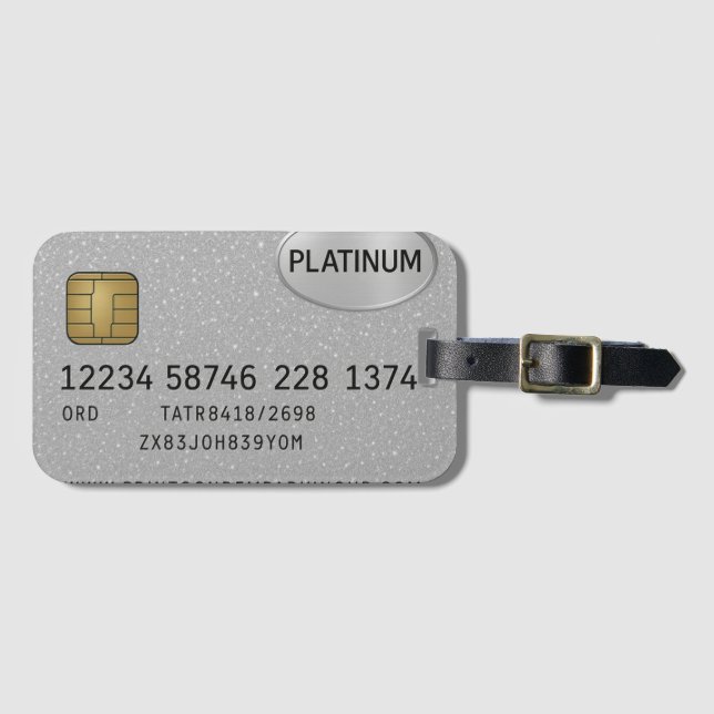 Étiquette À Bagage Balises de bagage Carte de visite personnalisé (Devant Horizontal)