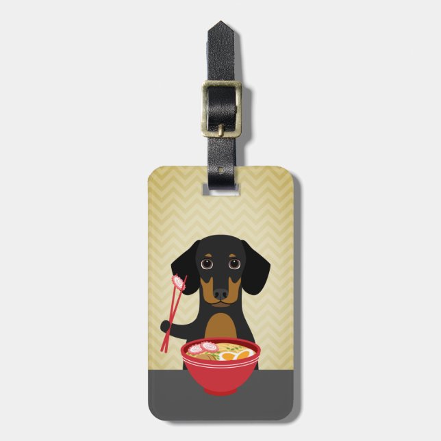 Étiquette À Bagage Balises de bagage Dachshund (Devant Vertical)