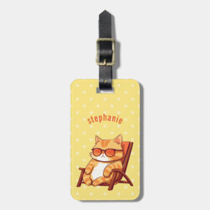 Étiquette À Bagage Balises de bagage de chat