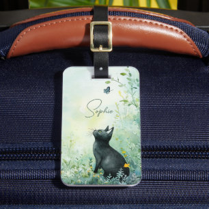 Étiquette À Bagage Balises de bagage de chat