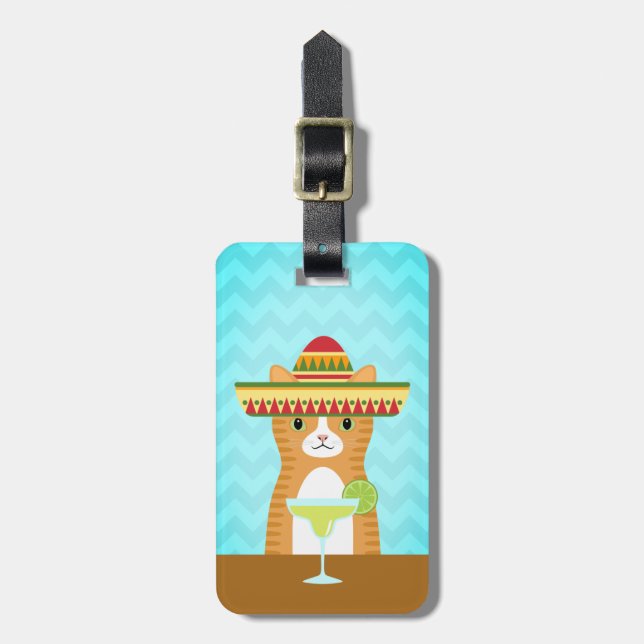 Étiquette À Bagage Balises de bagage Tabby Cat (Devant Vertical)