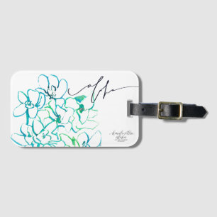 Étiquette À Bagage Balises de bagagerie Aloha Orchid
