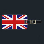 Étiquette À Bagage Balises de bagages du drapeau britannique pour sac<br><div class="desc">Balises de drapeaux britanniques pour sacs et valises. Idée cadeau mignonne pour les voyageurs de vacances patriotiques. Modèle de drapeau de prise Union.</div>