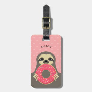 Étiquette À Bagage Balises de bagages Sloth
