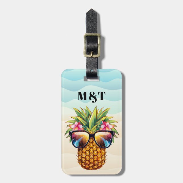 Étiquette À Bagage Balises des bagages à ananas (Devant Vertical)