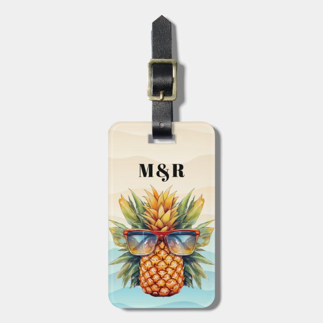 Étiquette À Bagage Balises des bagages à ananas (Devant Vertical)
