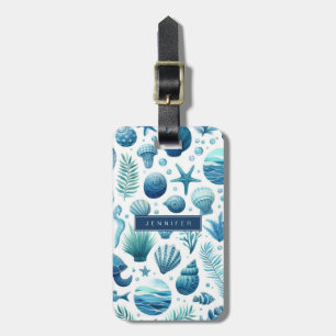 Étiquette À Bagage Balises des bagages Blue Beach
