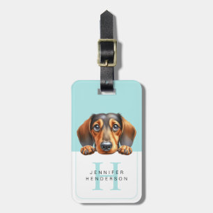 Étiquette À Bagage Balises des bagages Dachshund Dog