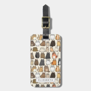 Étiquette À Bagage Balises des bagages de chats