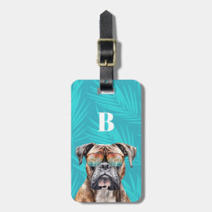 Étiquette À Bagage Balises des bagages de chien de boxer