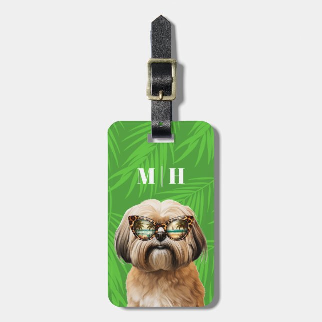 Étiquette À Bagage Balises Lhasa Apso (Devant Vertical)