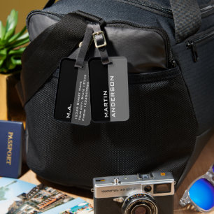 Étiquette À Bagage Balises personnalisées pour bagages de voyage en n