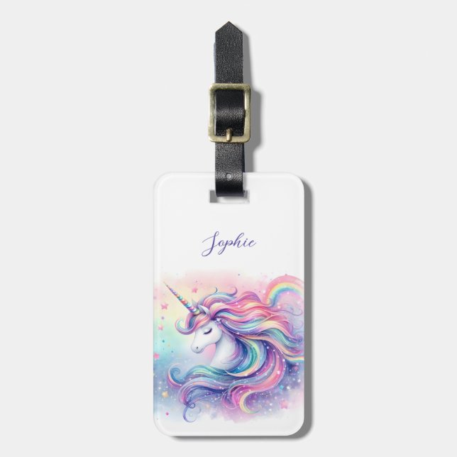 Étiquette À Bagage Balises Unicorn Luggage (Devant Vertical)