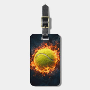 Étiquette À Bagage Balle de tennis tendance en feu Personnalisé     