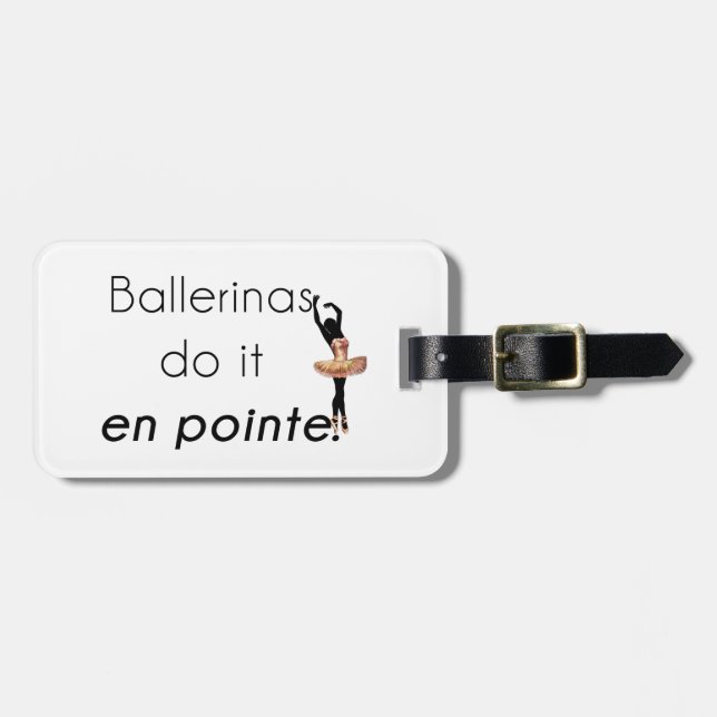 Étiquette À Bagage Ballerines alors ! (Devant horizontal)