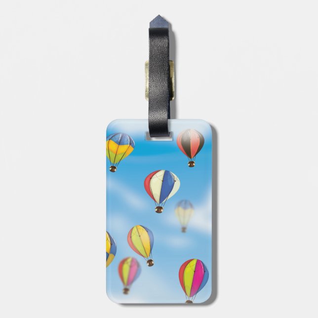 Étiquette À Bagage Ballons à air chaud (Dos Vertical)