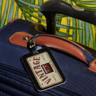 Étiquette À Bagage Bande de cassette vintage Édition Limitée Music Lo