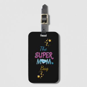 Étiquette À Bagage Bande dessinée Pop Art Superhero Fête des mères de
