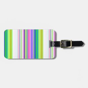 Étiquette À Bagage Bandes de néon colorées chaudes