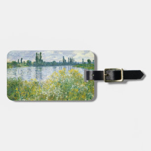 Étiquette À Bagage Banques de Claude Monet   de la Seine, Vetheuil,