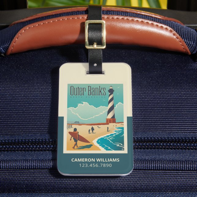 Étiquette À Bagage Banques extérieures | Caroline du Nord (Insitu Rectoal 2)