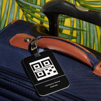 Étiquette À Bagage Bar Code, Logo, Name Luggage Tags