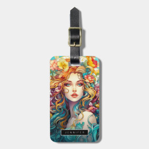 Étiquette À Bagage Baroque Beauté Femme Bagages Tags