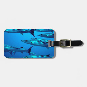 Étiquette À Bagage barracuda plongée mer profonde océan eau tropicale