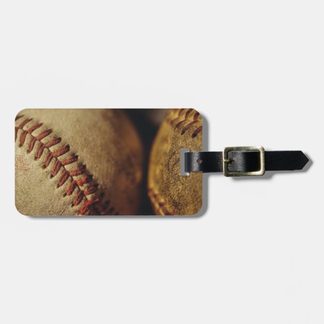 Étiquette À Bagage Base-ball vintages (Devant horizontal)