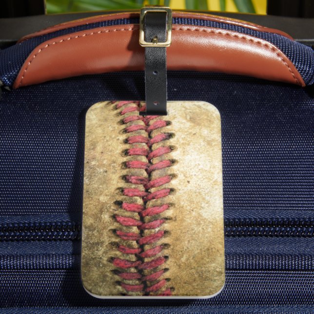 Étiquette À Bagage Baseball vintage (Insitu Rectoal 2)