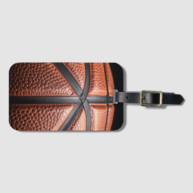 Étiquette À Bagage basket-ball (Devant Horizontal)