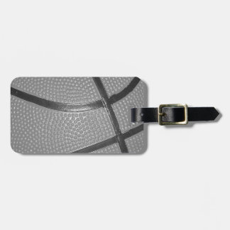 Étiquette À Bagage Basket-ball noir et blanc