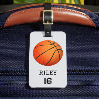 Étiquette À Bagage Basket-ball Personnalisé Team Bag Tag Cadeau