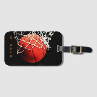 Étiquette À Bagage Basket-ball Votre nom