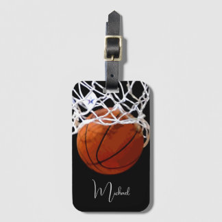 Étiquette À Bagage Basket-ball Votre nom