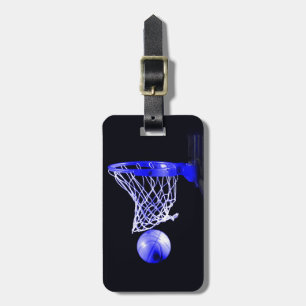 Étiquette À Bagage Basket bleu