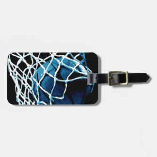 Étiquette À Bagage Basket bleu