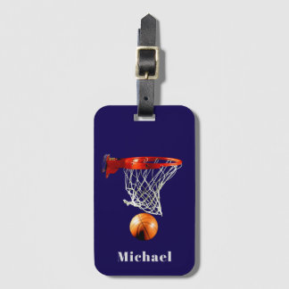 Étiquette À Bagage Basketball Remplacez par Votre Nom