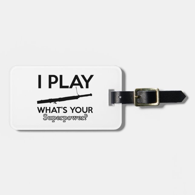 Étiquette À Bagage basoon (Devant horizontal)