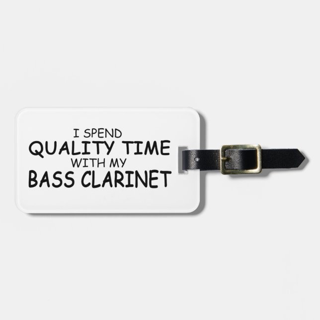 Étiquette À Bagage Basse de temps de qualité Clarinet (Devant horizontal)