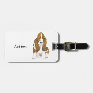 Étiquette À Bagage Basset Hound