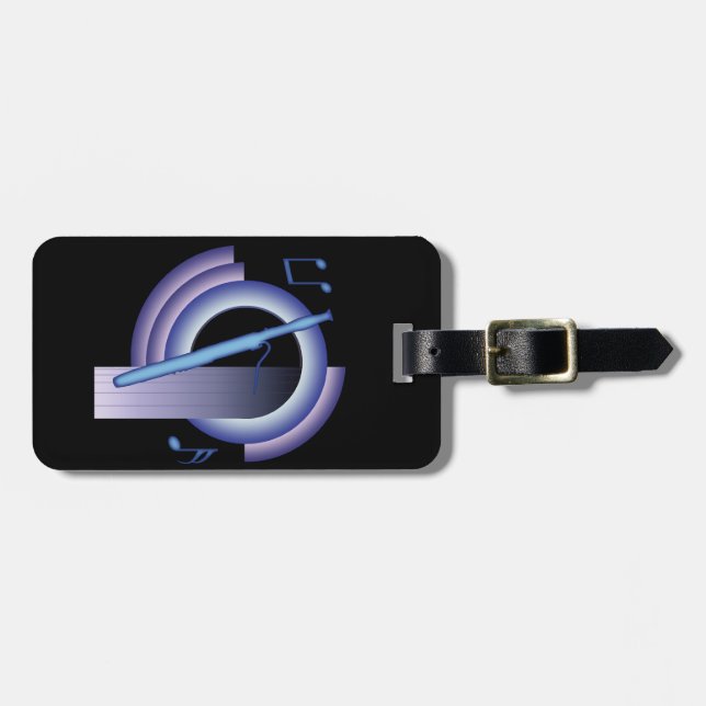 Étiquette À Bagage Basson de Deco (Devant horizontal)