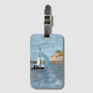ÉTIQUETTE À BAGAGE BATEAU À VOILE