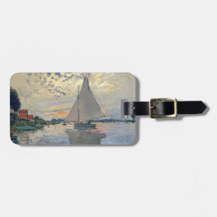 Étiquette À Bagage Bateau à voile de Monet Impressionnisme français C