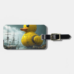 Étiquette À Bagage Bateau de guerre Imaginaire Cute Duck