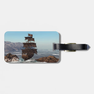 Étiquette À Bagage Bateau pirate
